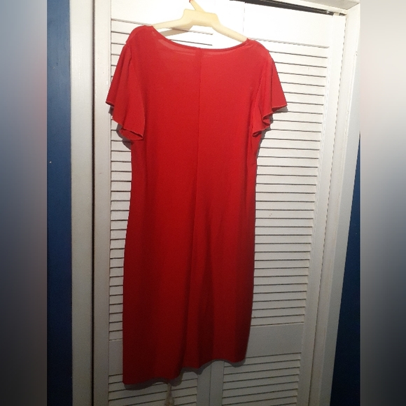 Red Ruffled Dress - Picture 2 of 5